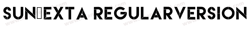 Sun-ExtA RegularVersion 54字体转换